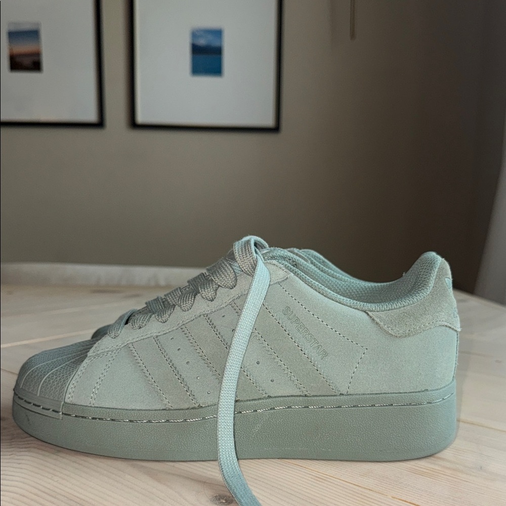 Adidas Superstar Women's Sage Green Sneakers